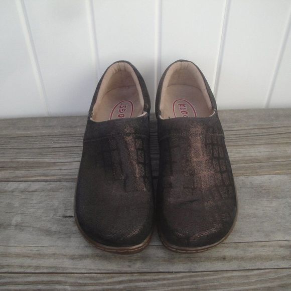 Klogs Clogs Upper Leather Brown Hippie Nurse Shoes Size 8.5 - Picture 8 of 9